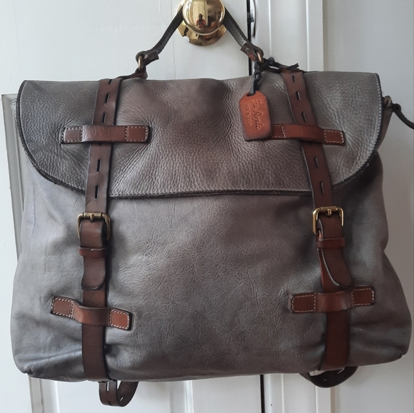 Free People Sorrento Convertible Backpack In Distressed Grey - Picture 2 of 9